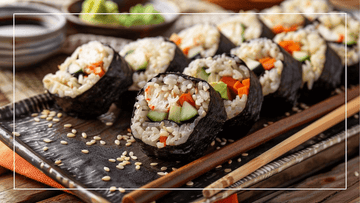 brown sushi rice