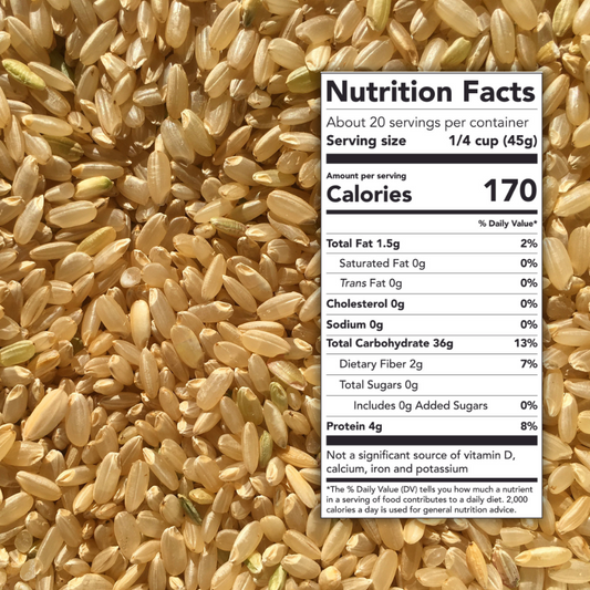 Chico Rice's Bulk Box of Milled California Japonica | Brown Rice Nutrition Facts