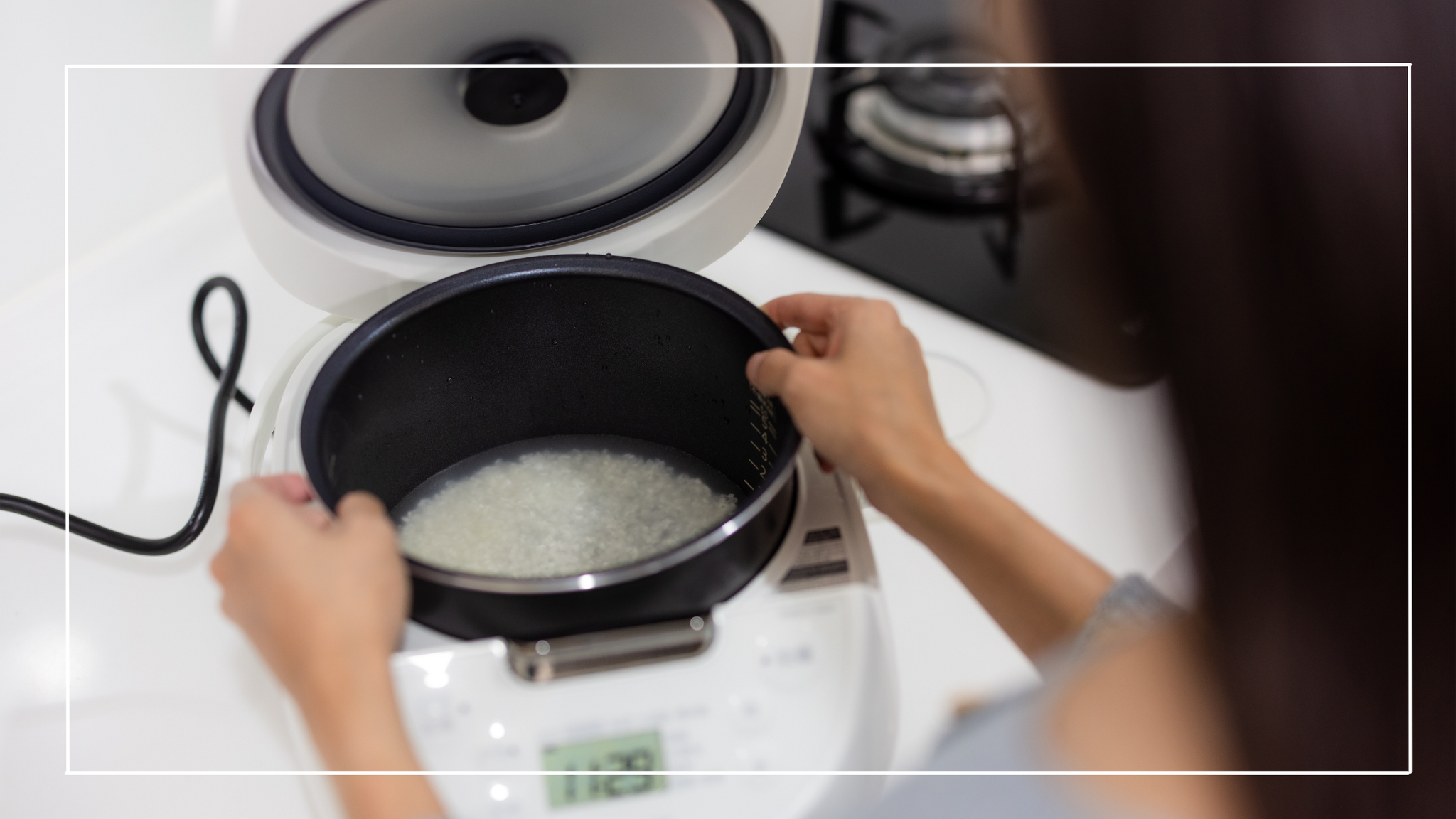 Steamed Rice Using Rice Cooker Simply Steam with a Rice Cooker