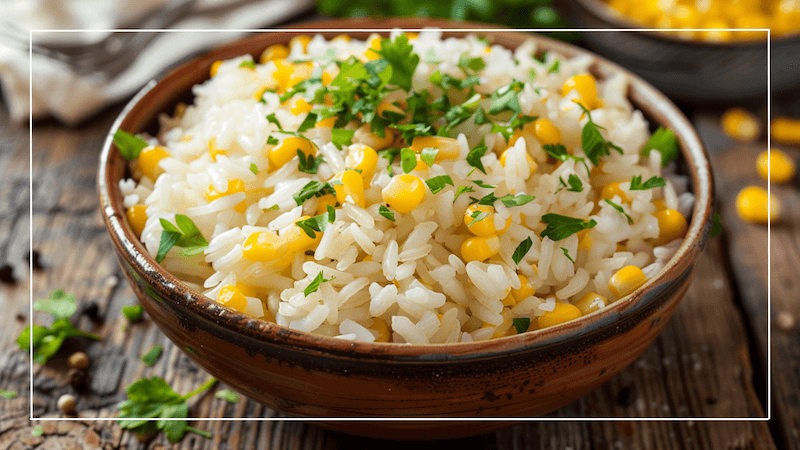 Quick and Tasty Recipe - White Rice with Corn