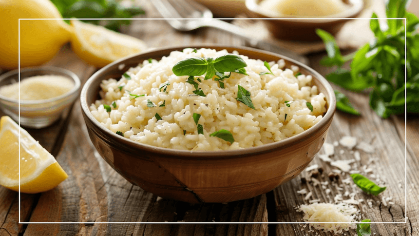 risotto with lemon and herbs recipe dish