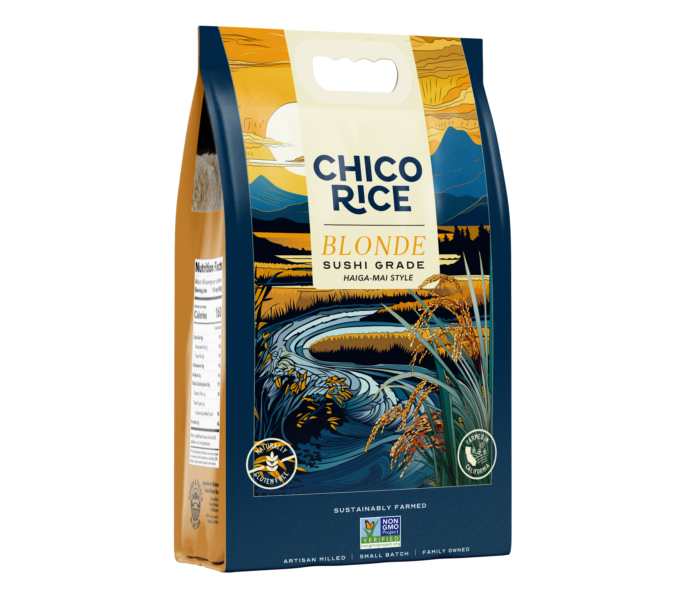 Bulk Bag of Chico Rice California Japonica (18 lbs)